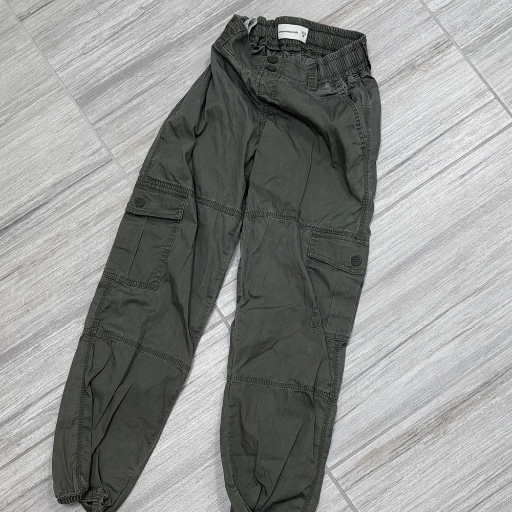 Abercrombie Kids Dark Green Cargo Pants